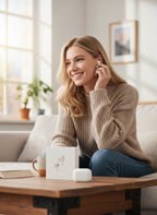 AirPods Pro 2 (Black Carbon & White) | Titanium Quality | Deep Bass & Buzzer Sound