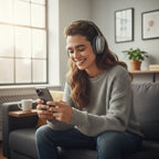 AirPods Max Titanium Edition (7 Colors) | Logo, Pop-Up, & FREE Leather Case | Works Seamlessly with iOS & Android