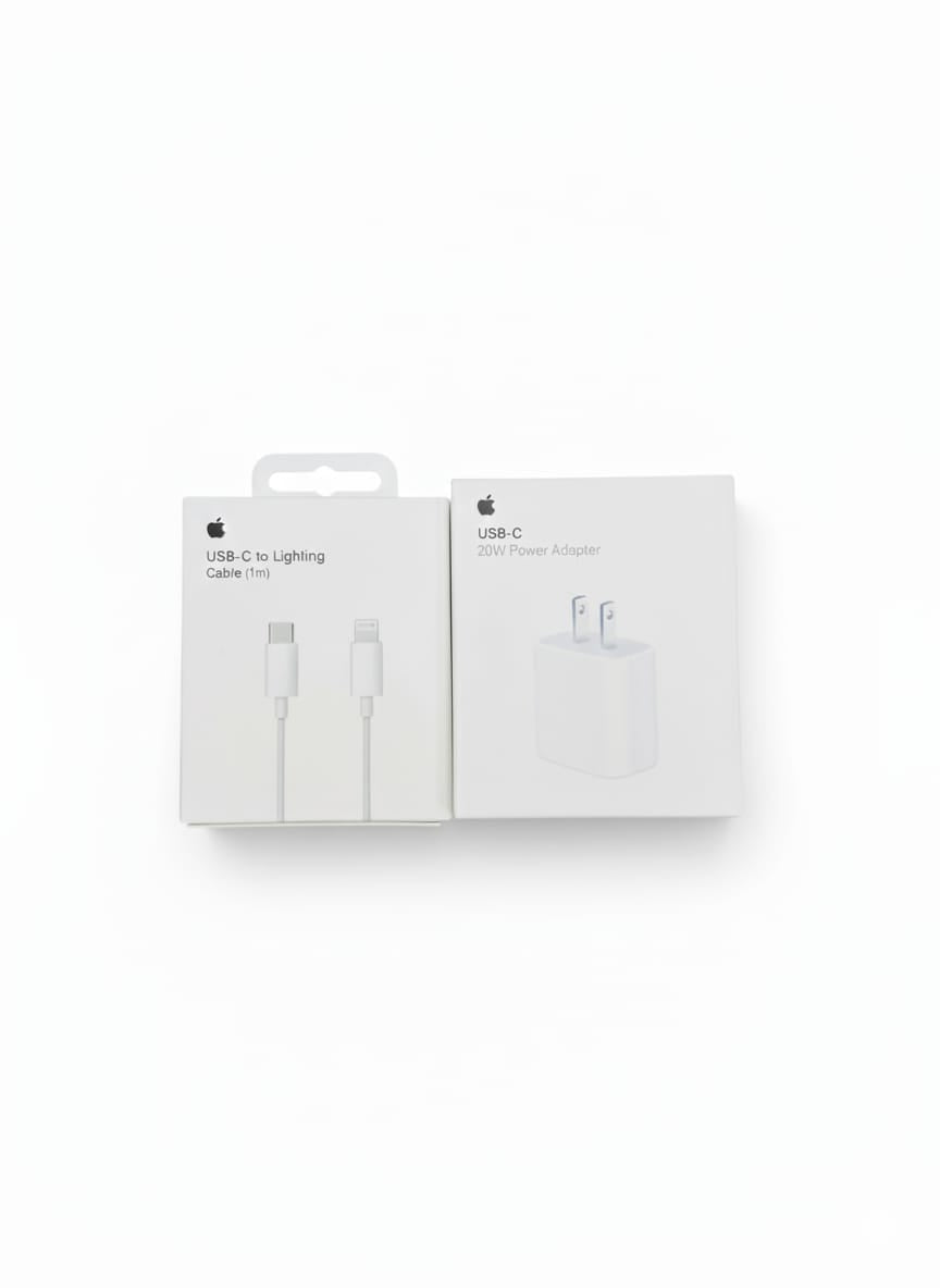 2-Pin 20W Fast Charger | Type-C to Type-C Cable Lightning Cable iPhone   | PD Fast Charging Supported