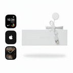 Apple Logo Watch Series 10 | Silver (Starlight) Dial | Strap Colors: Black, White & Pink