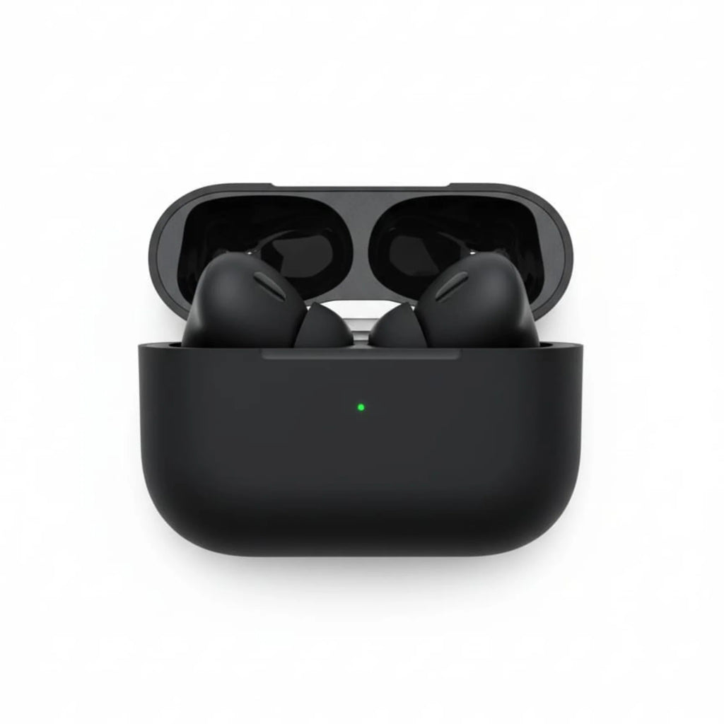 AirPods Pro 2 (Black Carbon & White) | Titanium Quality | Deep Bass & Buzzer Sound
