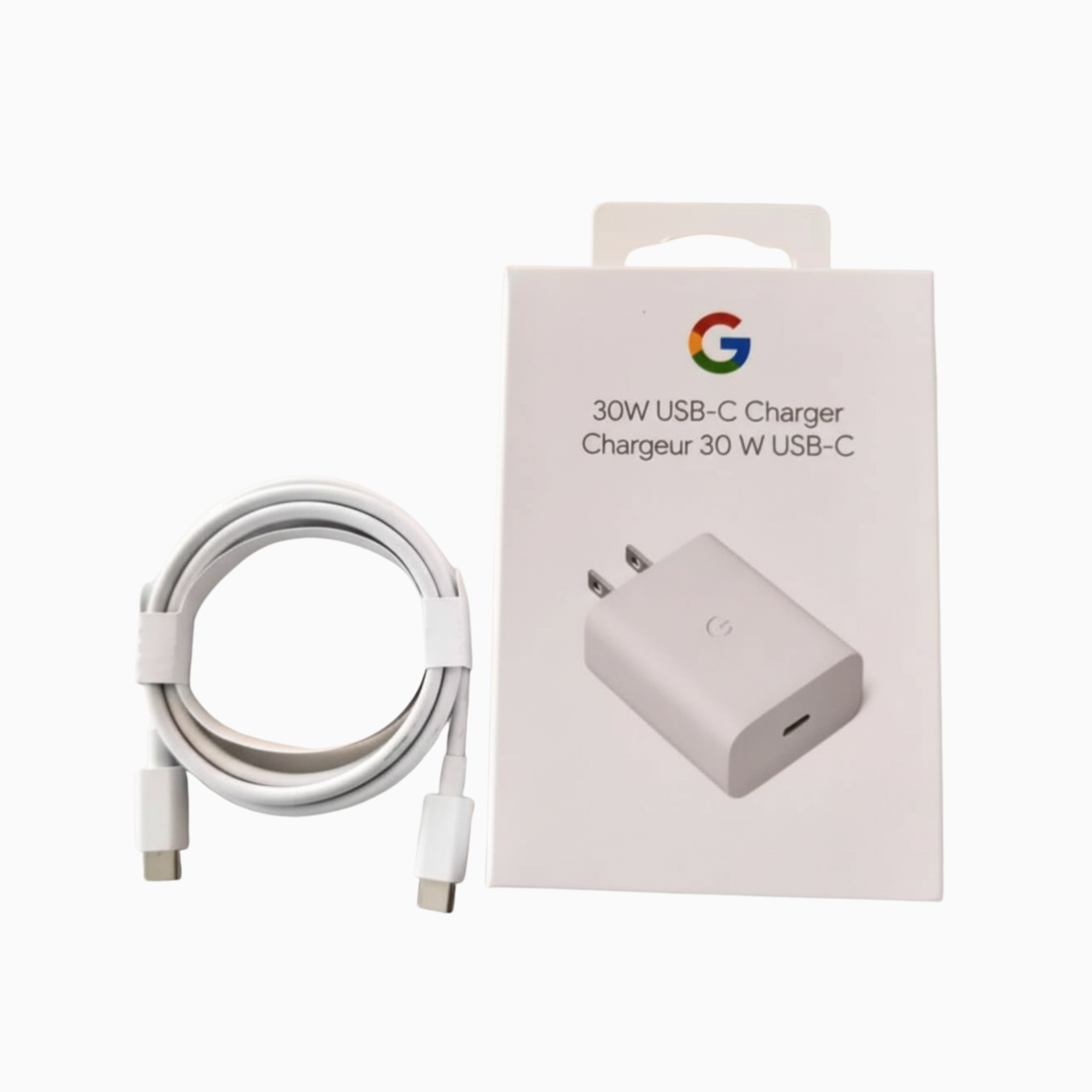 Google 30W Fast Charger | Type-C to Type-C Cable Included | PD Fast Charging Supported