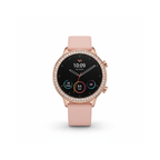 DW Lady Round Dial Smart Watch | 2-in-1 Combo | Pink Silicone & Diamond-Engraved Rose Gold Strap