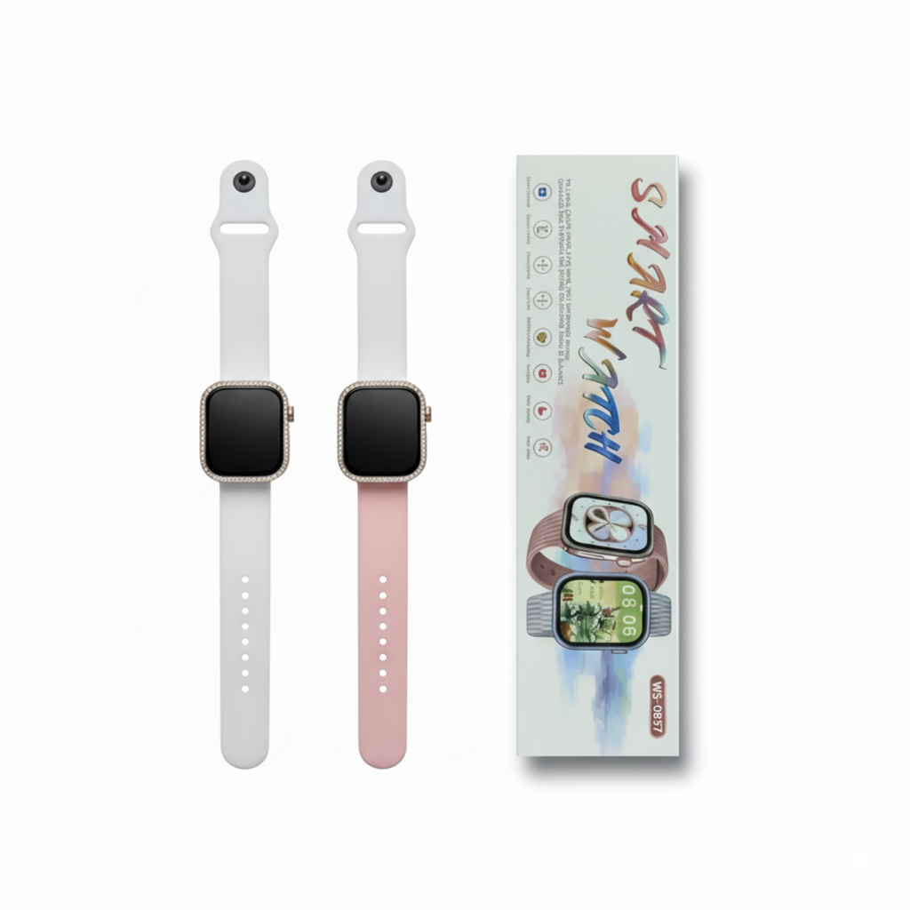 Ladies Smart Watch WS-GS87 | Elegant Design | Available in Pink & Silver Colors